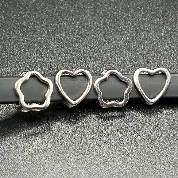 Dee Berkley Black Silicone Bracelet with 925 Charms, 7” - Picture 6 of 8